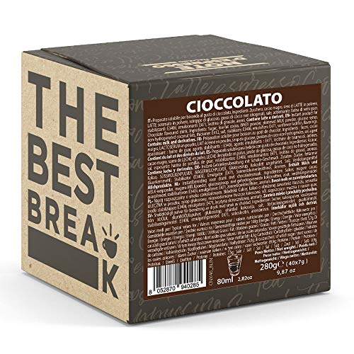 Note D'Espresso Cápsulas de chocolate - 40 Unidades de 7 g, Exclusivamente Compatible con cafeteras Nespresso*