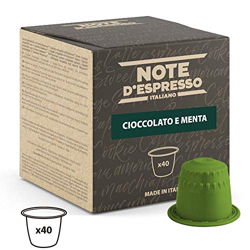 Note D'Espresso Cápsulas de Chocolate con Menta - 40 x 7 g, Total: 280 g