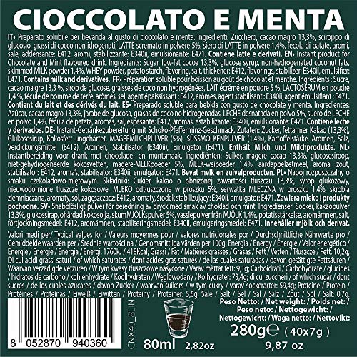 Note D'Espresso Cápsulas de Chocolate con Menta - 40 x 7 g, Total: 280 g