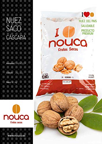 Nouca - Saco de nueces con cáscara - 10 Kg (1 saco) - Producto 100% de origen español