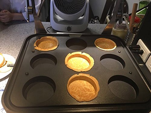 NP-840 Cáscara de tarta de huevo eléctrica doble digital para máquina de hacer tartas de pastel, pasteles, maquinaria de fabricación antiadherente, acero inoxidable, 9 agujeros 110V plata
