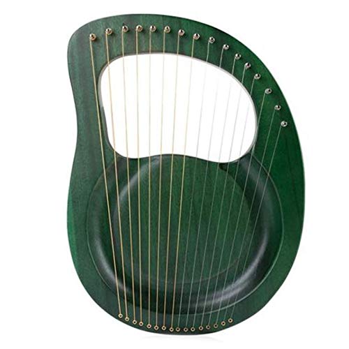 Nrpfell Arpa de Lira Arpa de 16 Cuerdas Heptachord Arpa de Lira de Caoba de Madera Maciza con Llave de AfinacióN para Amantes de la MúSica Ni？Os Adultos