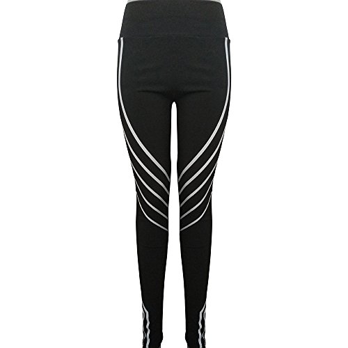 NSYJKPantaloni da yogaLeggings para Mujeres Ropa Deportiva para el Deporte Pantalones de Yoga para Mujer con Estampado de Rayas Pantalones Pitillo de Estiramiento para Mujer