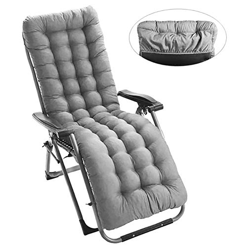 Ntribut Cojín De Repuesto para Tumbona De Jardín Silla Reclinable, Espesar Cojines para Asiento Al Aire Libre, Silla Reclinable Terraza Exterior Jardin, Colchoneta para Tumbona Reclinable - 170x50cm