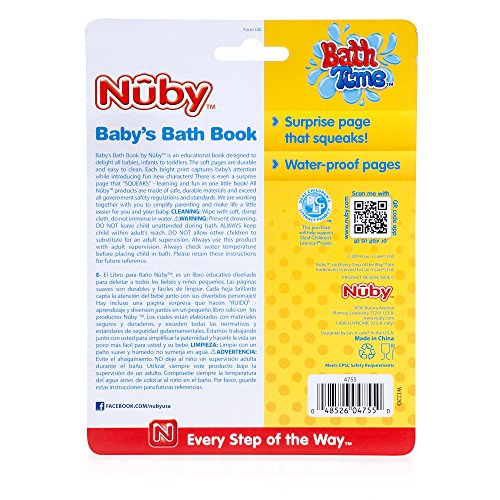 Nûby - Libro de Baño para Bebé - 6 Meses