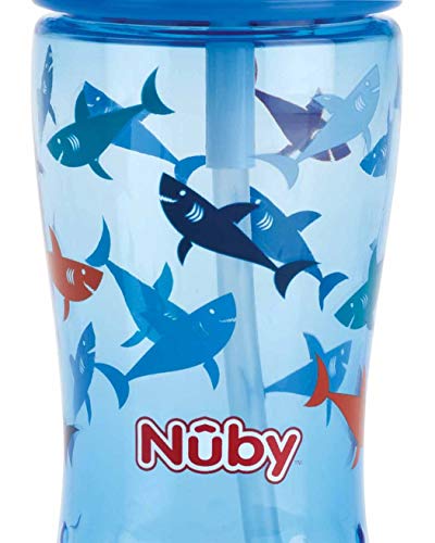 Nûby - Taza Flip-It de tritan™ - azul - 360ml - 3Años+