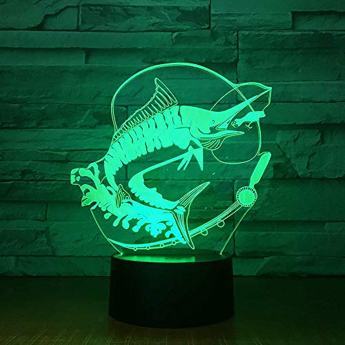 Nuevas Luces de Pesca luz Nocturna estéreo Cebo para Peces iluminación Ambiental Cambio de Color ilusión Regalo de cumpleaños Juguetes para niños