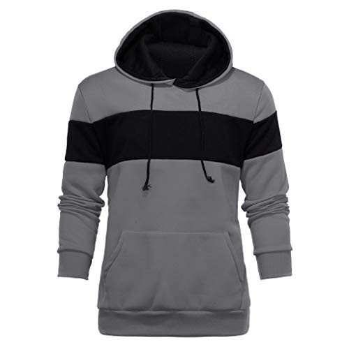 Nuevo Otoño Invierno Cosiendo Ocio Deportes Hombre Sudadera con Capucha Suelto Cómodo Bolsillo Sudaderas Tops Hombre Abrigo Outwear Cardigan Ropa Deportiva Hombre Jersey MEIbax