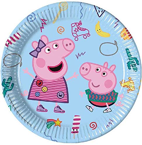 Nuevo Peppa Party Supplies Kit de Fiesta de cumpleaños para niños Vajilla desechable Fiestas Sirve 16