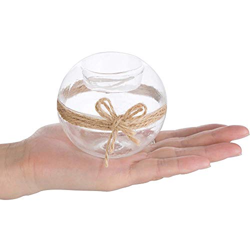 Nuptio Portavelas Tealight de Vidrio Transparente de 18 Piezas, 2 Tipos de Uso Portavelas Votivo, Decoración de Mesa Regalo Ideal para Bodas, Fiestas, Eventos (18 Piezas + 2 Piezas)