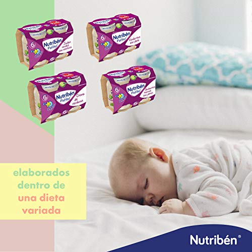 Nutribén Potitos Cena De Crema De Verduras Desde Los 6 Meses, 2 bipacks (4 potitos de 190gr.)