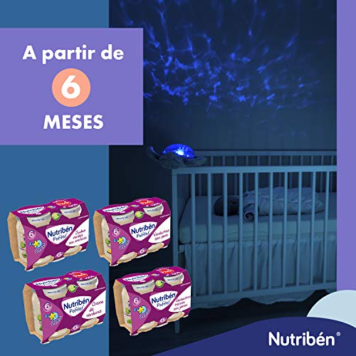 Nutribén Potitos Cena De Crema De Verduras Desde Los 6 Meses, 2 bipacks (4 potitos de 190gr.)