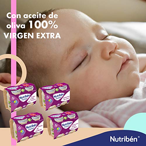 Nutribén Potitos Cena De Crema De Verduras Desde Los 6 Meses, 2 bipacks (4 potitos de 190gr.)