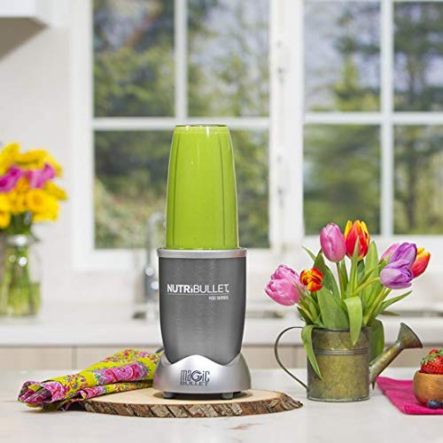 NutriBullet 900 Watt Pro Extractor De Nutrientes Original - Licuadora Ciclónico - Smoothie Healthy - Motor: 25.000 RPM - Color Gris