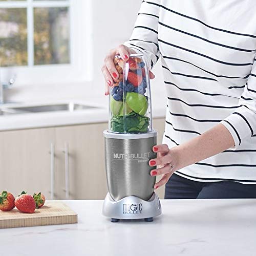 NutriBullet 900 Watt Pro Extractor De Nutrientes Original - Licuadora Ciclónico - Smoothie Healthy - Motor: 25.000 RPM - Color Gris