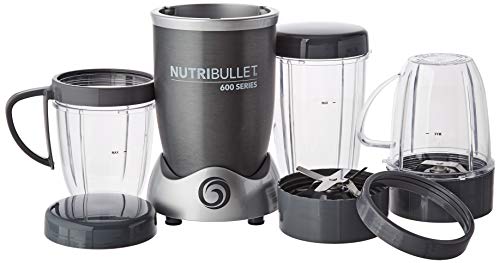 NutriBullet NBR-1240M - Aparato para preparar Smoothies, color gris - [importado, instrucciones no en español]