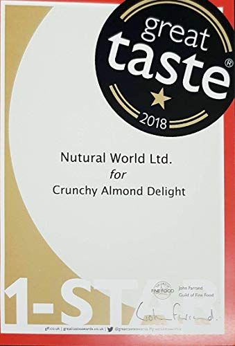 Nutural World - Deleite de Aderezo crujiente de Almendra (170g) Producto Galardonado