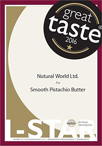 Nutural World - Mantequilla Suave de Pistacho (170g) Galardonado al Mejor Sabor
