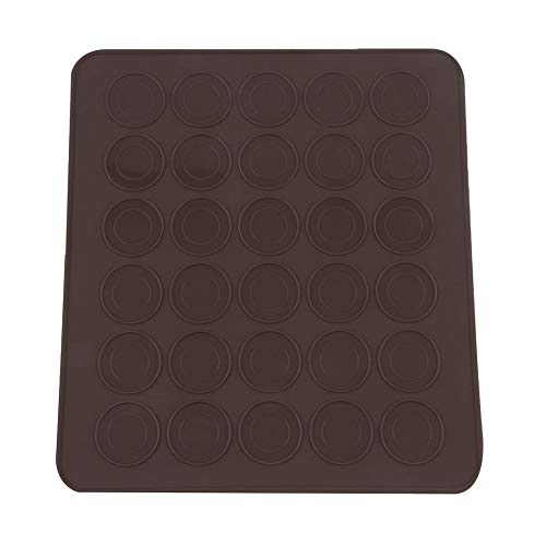 N/V Profesional Grande 30 Macarones/Muffins Silicona para Hornear Pastelería Hoja Mat Copa Molde Molde Bandeja para Hornear Pastelería Molde Estera