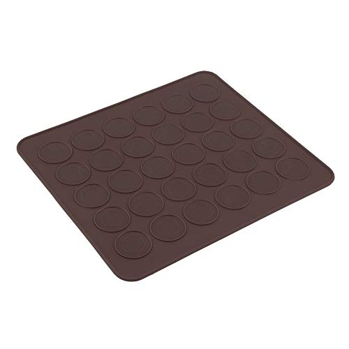 N/V Profesional Grande 30 Macarones/Muffins Silicona para Hornear Pastelería Hoja Mat Copa Molde Molde Bandeja para Hornear Pastelería Molde Estera