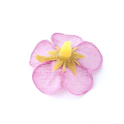 NWSX - Flores artificiales de seda para decoración, 100 unidades de 2 cm