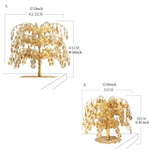 NYKK Ornamento de Escritorio Feng Shui Chino Dinero de la Moneda del árbol for la Salud Goodluck Riqueza y financieros Las Ganancias de Equilibrio de Chakra Regalo artesanías decoración (tamaño : L)