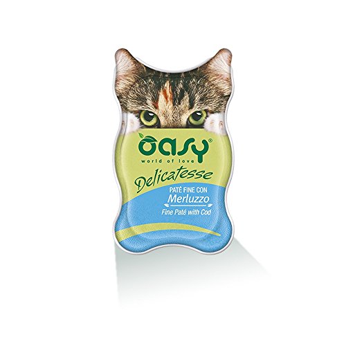 Oasy Wet Cat Delicatesse - Paté Merluzzo Vasc. 85 g