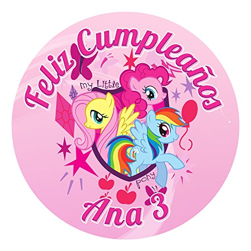 OBLEA de Papel de azúcar Personalizada, 19 cm, diseño de Mi Pequeño Pony