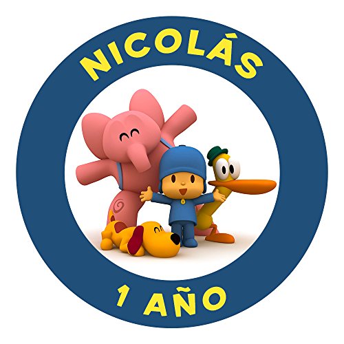 OBLEA de Papel de azúcar Personalizada, 19 cm, diseño de Pocoyo