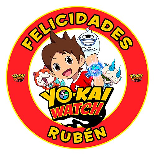 OBLEA de Papel de azúcar Personalizada, 19 cm, diseño de Yo-Kai Watch