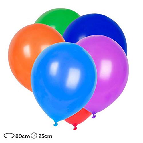 ocballoons - Paquete de 100 globos de látex, 30 cm, colores surtidos, PALL12ASS