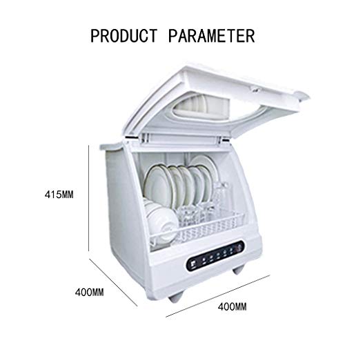 OCYE Lavavajillas Completamente automático, lavavajillas doméstico pequeño, Doble desinfección, para vehículos recreativos, dormitorios, Apartamentos pequeños sin Instalar lavavajillas de Escritorio