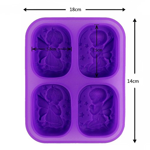 OFKPO Moldes de Jabón de Silicona, para Tarta Chocolate Moldes de Silicona