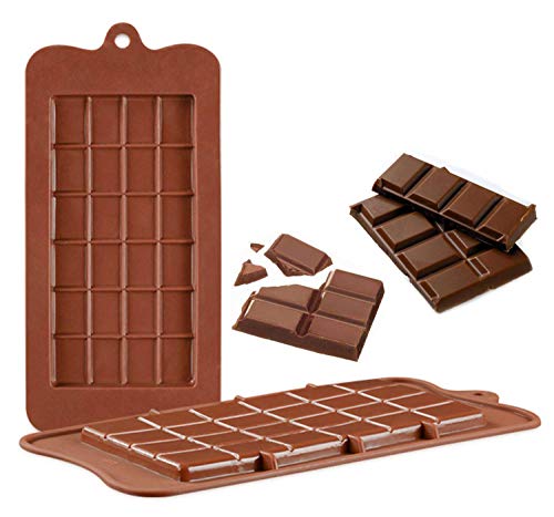 OFNMY 3 piezas Molde de Chocolate Aprobado por la FDA 100% silicona de Grado Alimentaria Anti-adherente para dulces, chocolate, caramelos,pasteles, decoraciones para fiestas