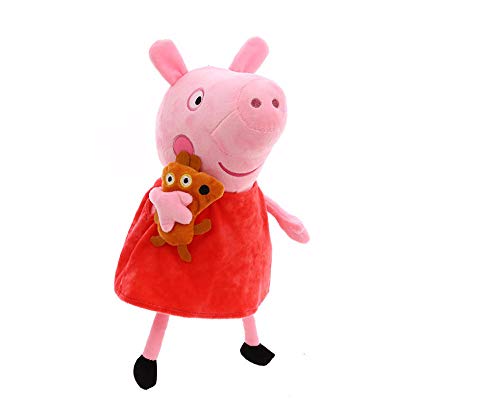 oifsa 30Cm Peppa Pig Family Pack George Mom and Dad Peluche Muñeca Peluche Página Regalo De Cumpleaños para Niños