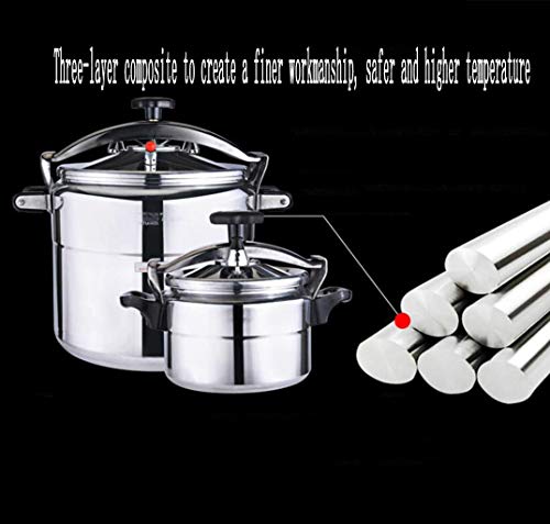 Olla olla grande con capacidad comercial olla hogar vapor olla de hotel olla universal utensilios de cocina Puede ser utilizado en la cocina suministros de hotel (Color : Silver, Size : 60L)