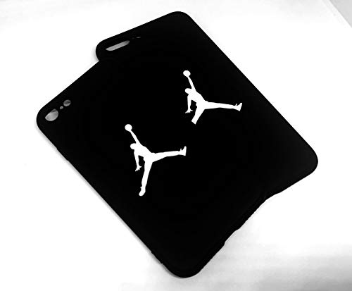 Onix Store Funda de Silicona Negra con Jugador de Baloncesto Cubierta Flexible para su teléfono (iPhone 7 y 8)