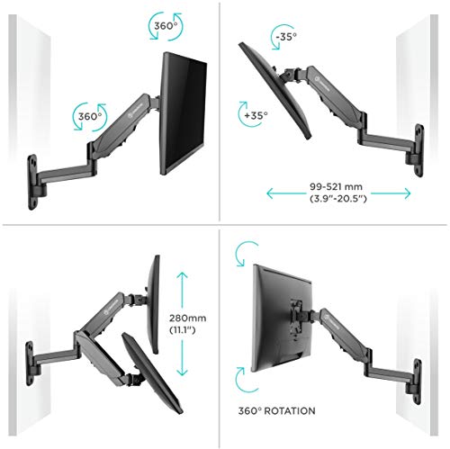 ONKRON G150 Soporte de Pared para PC monitores y TV pantallas LCD LED OLED 13"-32" pulgadas VESA máx 100 x 100