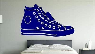 Online Design Enorme Béisbol Botas Pegatina Pared Arte Niños Salón Dormitorio Niños - Azul