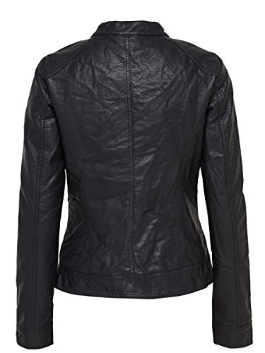 Only Bandit PU Biker Chaqueta, Negro (Black C N 010), 42 (XL) para Mujer