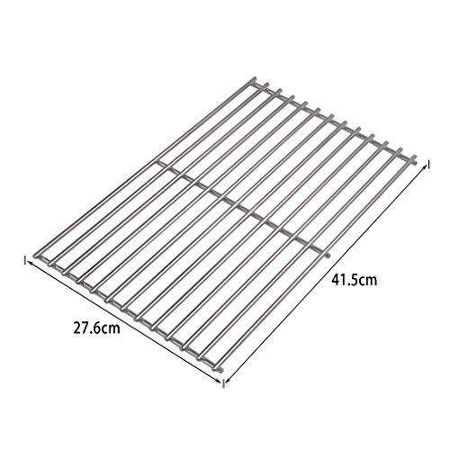 Onlyfire Repuesto de Parrillas de Cocina de Acero Inoxidable para Parrillas Tepro Toronto, Modelo Schwarz, Juego de 2