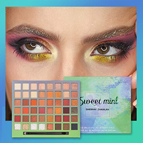 Onlyoily Paleta De Sombras De Ojos Profesionales - Paleta Maquillaje - Altamente Pigmentados 48 Colores Brillantes y Mate