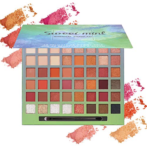 Onlyoily Paleta De Sombras De Ojos Profesionales - Paleta Maquillaje - Altamente Pigmentados 48 Colores Brillantes y Mate