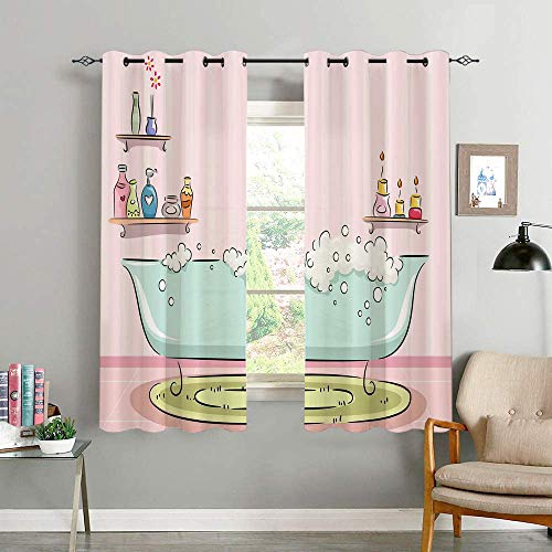 oobon Tende Oscuranti,A Bathtub with Bubbles In Girly Room Aroma Oil Aromatherapy,Camera Da Letto,Ristorante,Tenda,Vita Domestica,Decorazione