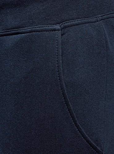 oodji Ultra Mujer Pantalones de Punto Deportivos, Azul, ES 34 / XXS