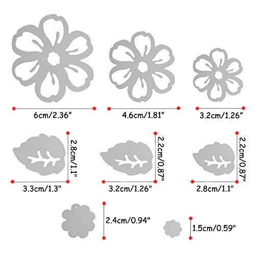 OOTSR Troqueles de corte de flores, Plantillas de corte de metal con diseño de flor 3D para Scrapbooking/Relieve/Álbum de fotos Decor/DIY Craft/Gifts