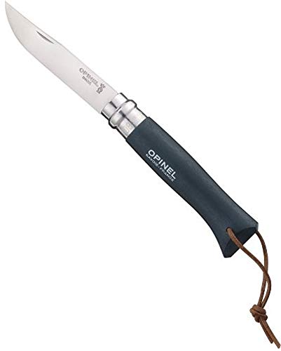 Opinel O001706 Navaja con Cordel, Unisex, Pizarra, 8 cm