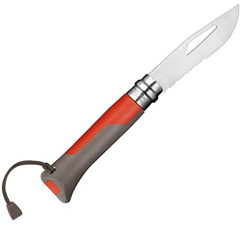 Opinel O001714 Cuchillo N°08, Rojo, M