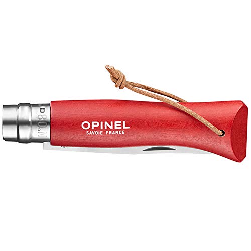 Opinel O001890 Navaja Caja N°08, Rojo, M