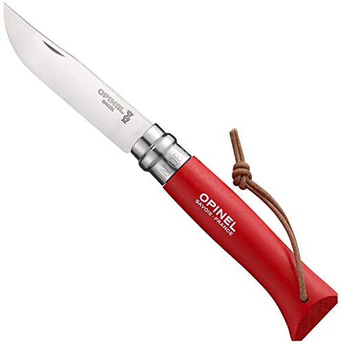 Opinel O001890 Navaja Caja N°08, Rojo, M